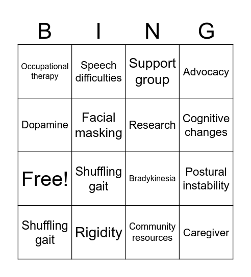 PHTH Bingo! Bingo Card