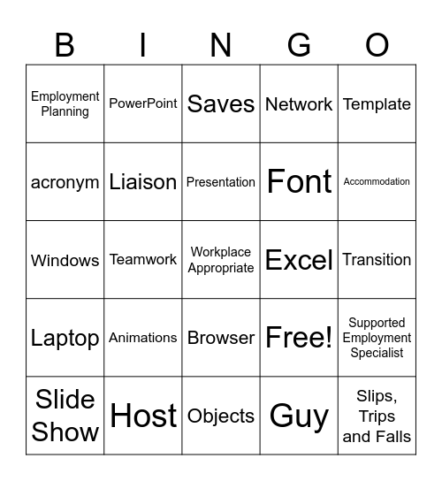 Trivia Bingo Card