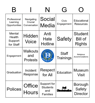 Meeting the Moment in D18 Bingo Card