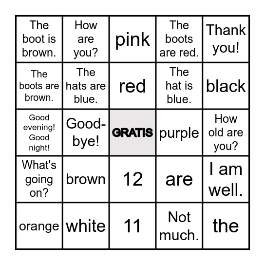 4th Grade- Quarter 1 Bingo- 24/25 Bingo Card