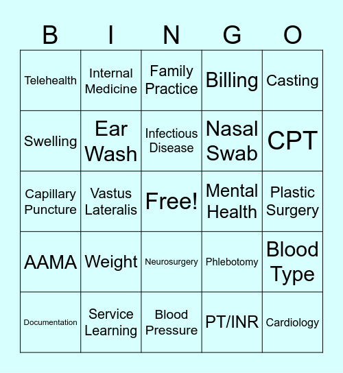MA Week 2024 Bingo Card
