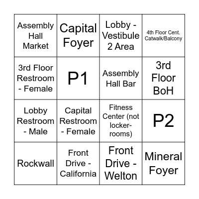 Security Vagrant Bingo Card