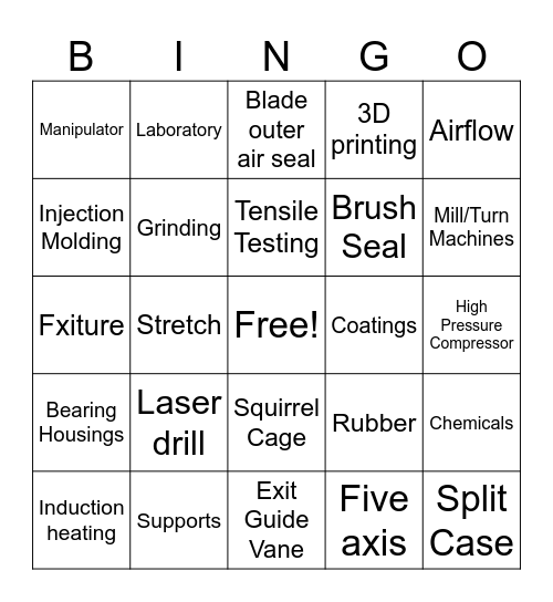 NBAS STEM DAY Bingo Card