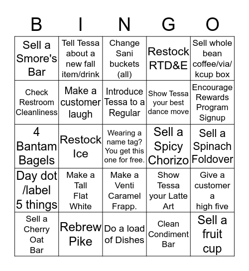 Good Morning Bingo! Bingo Card
