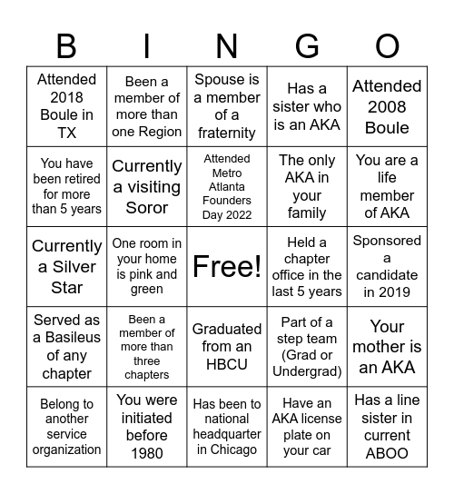 ABOO Bingo Card