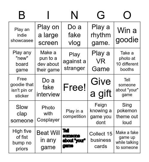 2024 Pax Bingo Card