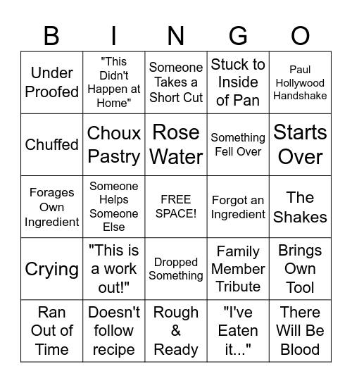 GBBS BINGO Card