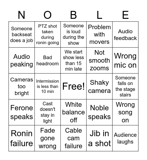 HFTH 2024 Bingo Card