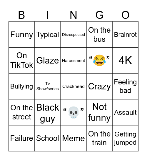 funny stuff Bingo Card