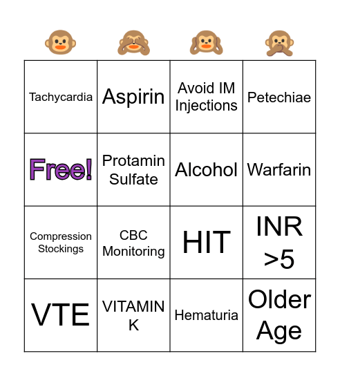 BINGOOOOO Bingo Card