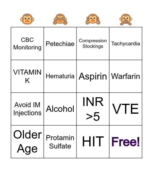 BINGOOOOO Bingo Card