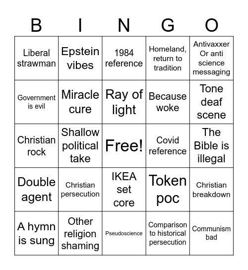 2025: A virus Bingo Card