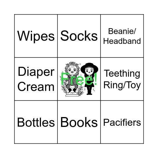 Baby Bingo Card