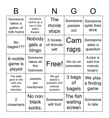 Work bingo Card