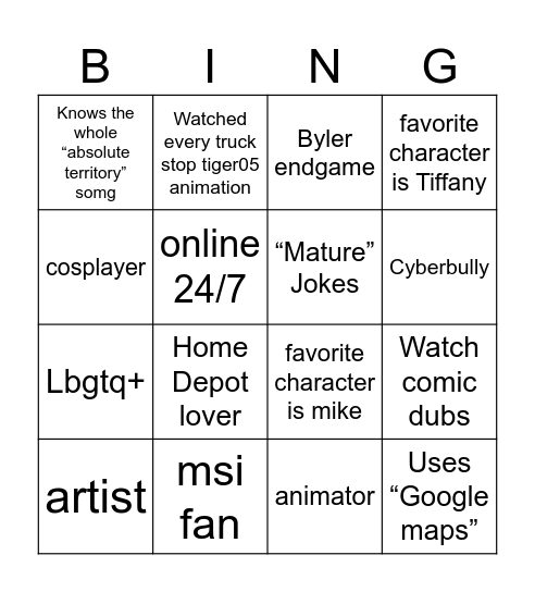 ONE WHEAT MARK Bingo Card