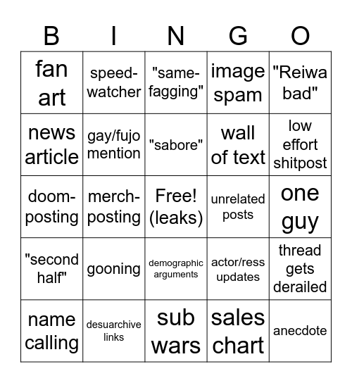 /krg/ Bingo Card