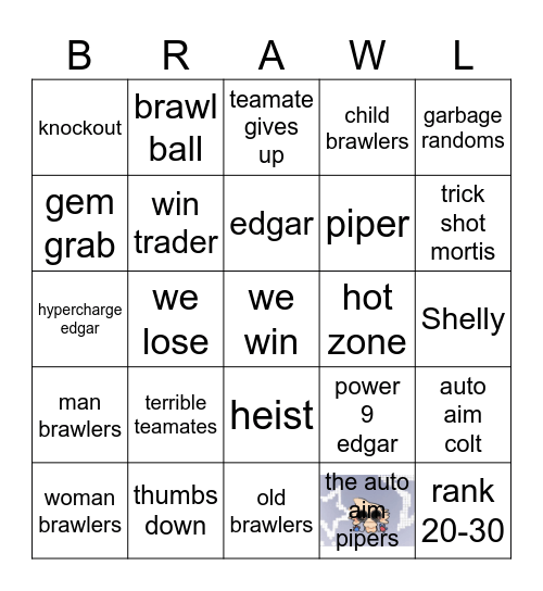 BRAWL STARS BINGO Card