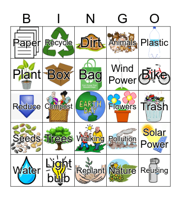 Earth Day Bingo! Bingo Card