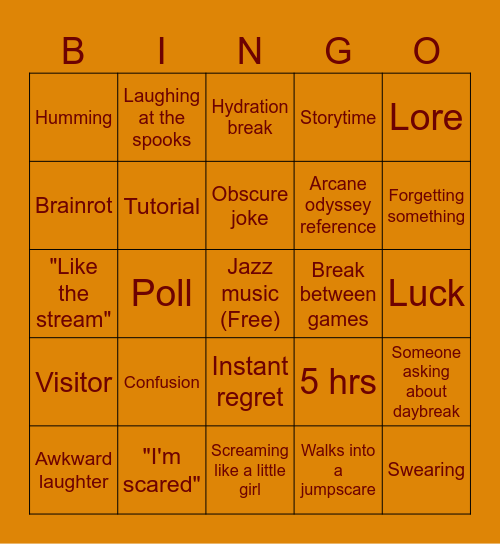 TimmieTrm Bingo Card
