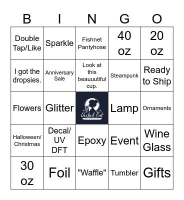 Cheers to Two Years - Tumbler Bingo Card