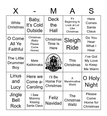 Christmas Classics Bingo Card