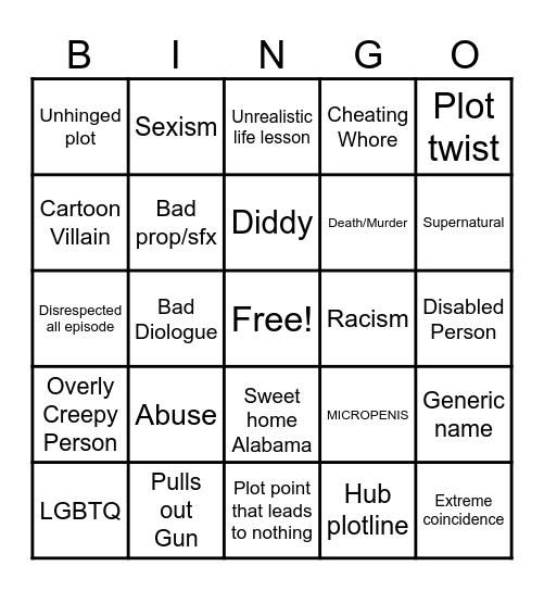 Improved Tomorrows Teachings Bingo Card