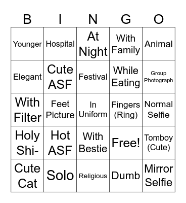 Photo Bingo Card
