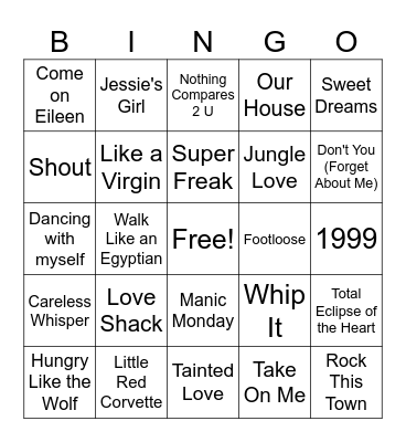 Vibe Birthday Bingo Card