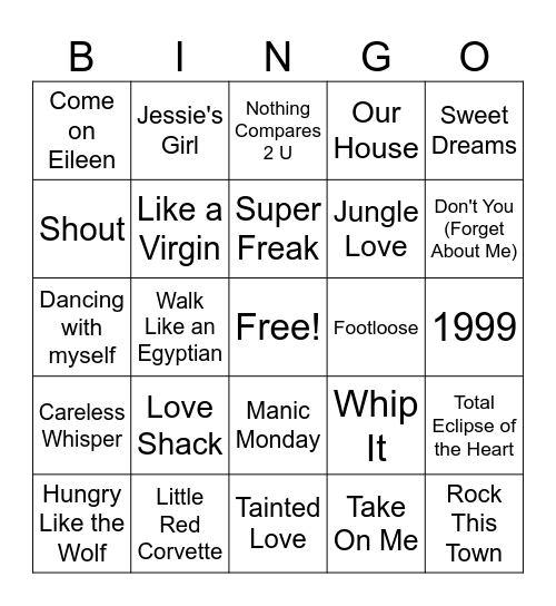 Vibe Birthday Bingo Card