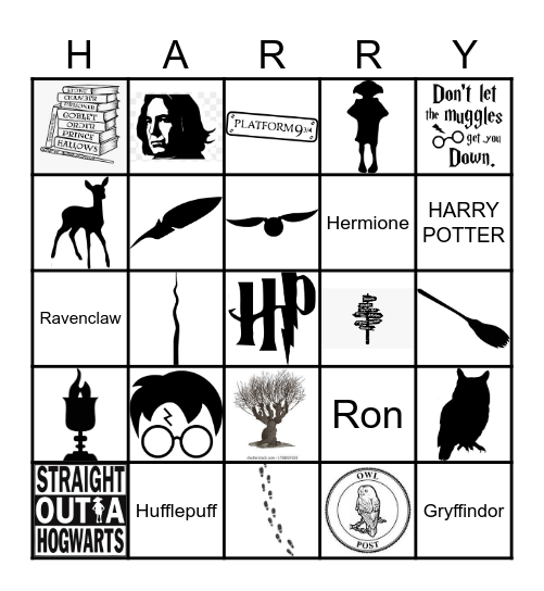 Harry Potter BINGO Card