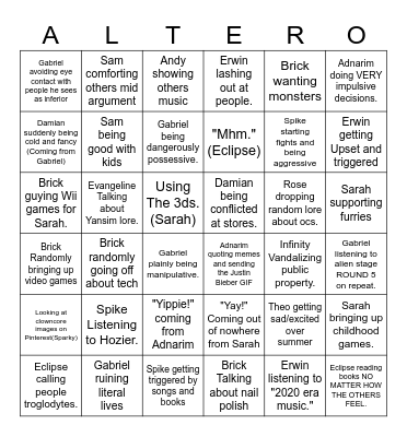 DAMI ALTER BINGO Card