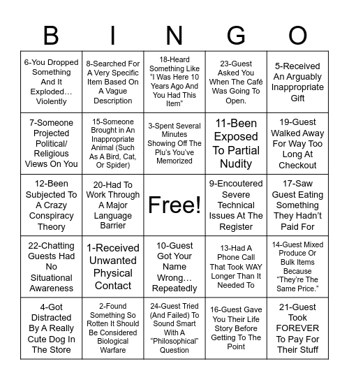 Berryvale Bingo Card