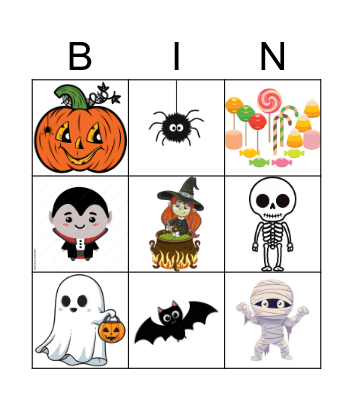 Halloween Bingo Card