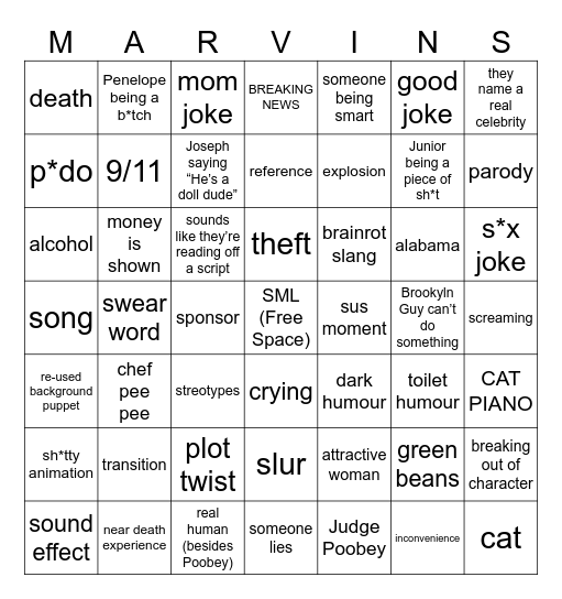 SML BINGO Card