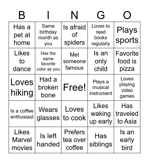 Bingo Card