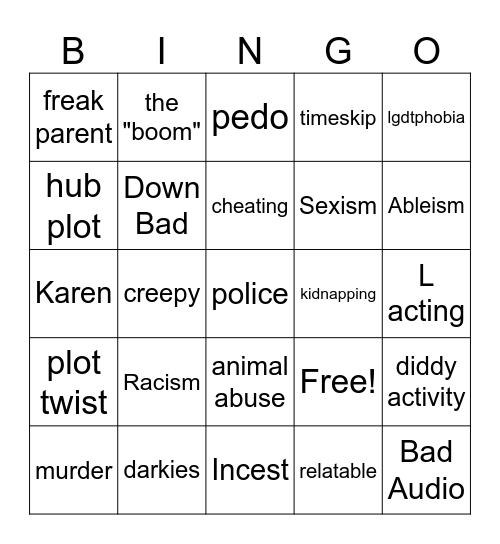 Tomorrow's Teachings Bingo Card