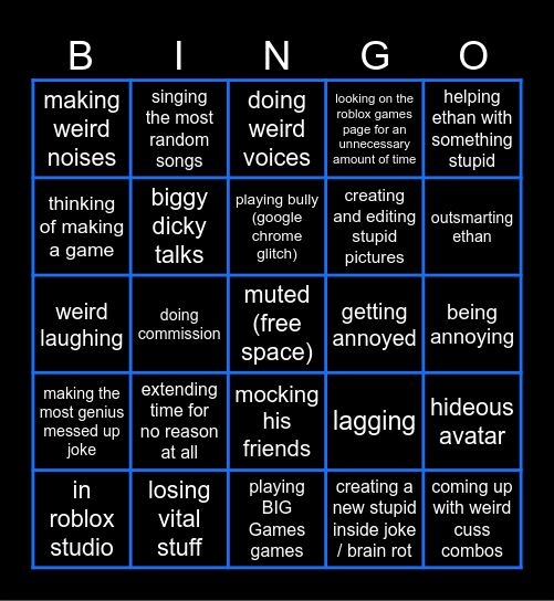 zion bingo Card