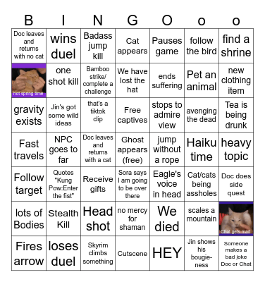 Dr Mick Ghost Bingo Card