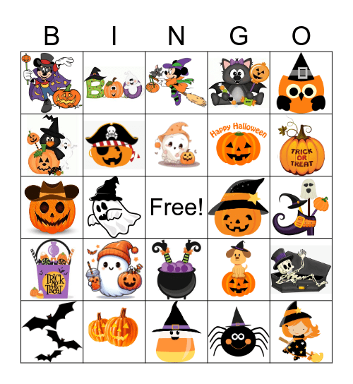 Halloween Bingo Card