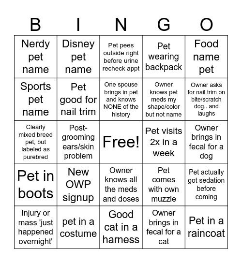 Tech Week Bingo Card