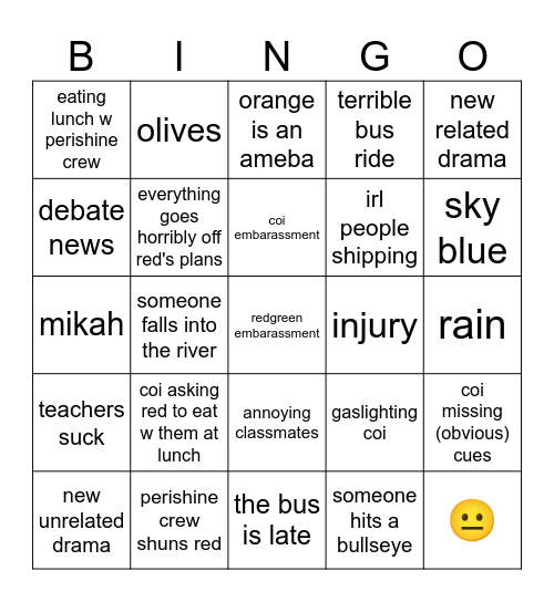 candia Bingo Card