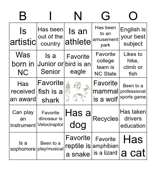 People Bingo 2 Bingo Card