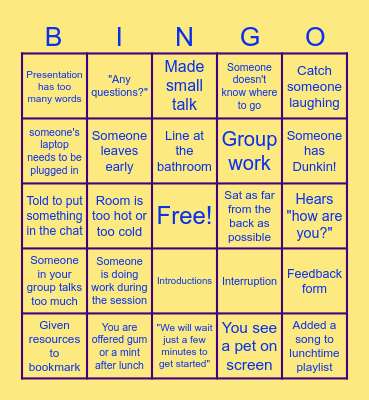 PD BINGO Card