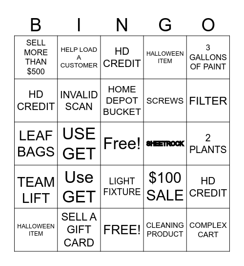 SPOOKTACULAR Bingo Card