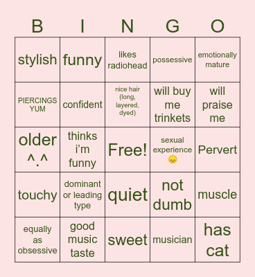 are u moca’s type??? Bingo Card