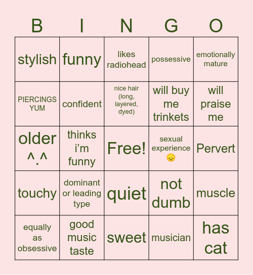 are u moca’s type??? Bingo Card