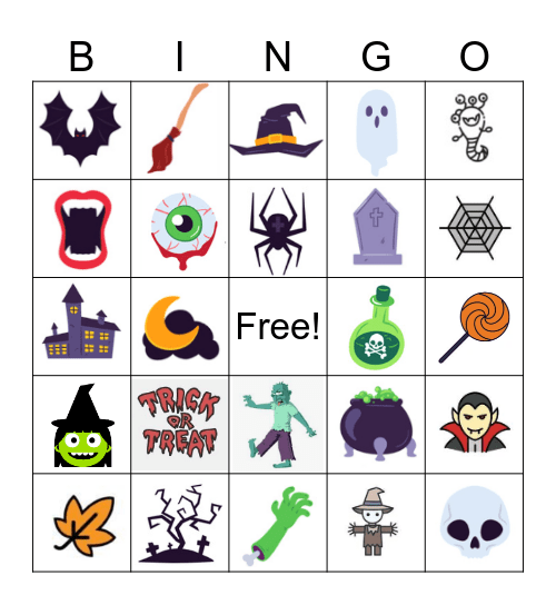 Halloween Bingo Card