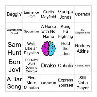 Smorgasbord Bingo Card