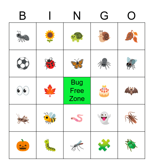 7th Bug Day BINGO Card