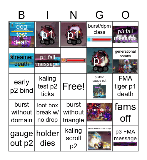 kaling bingo Card